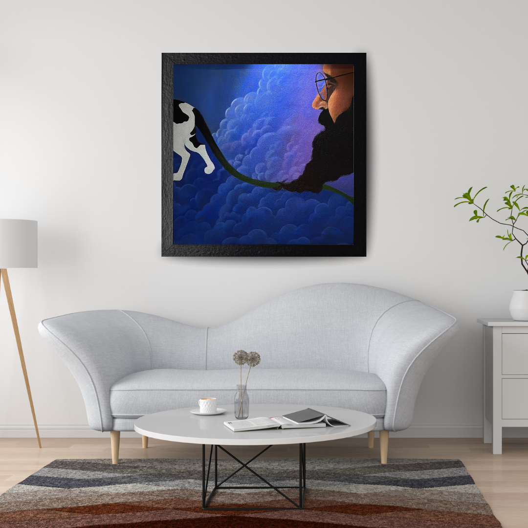 ALONE - ACRYLIC PAINTING IN CANVAS
