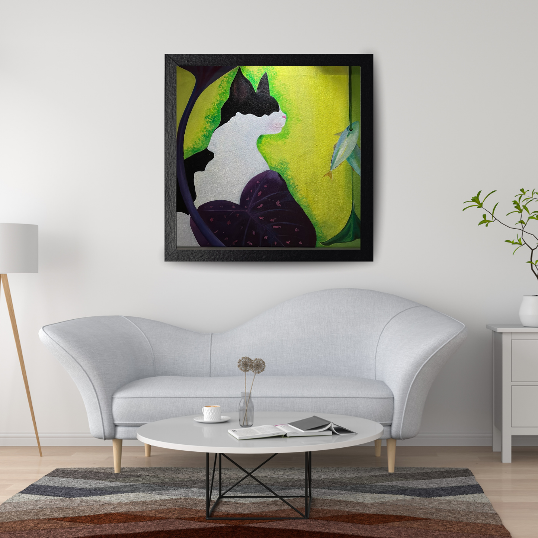 ALONE - ACRYLIC PAINTING IN CANVAS