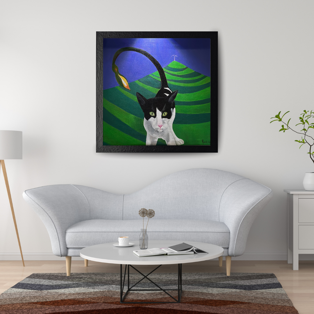 ALONE - ACRYLIC PAINTING IN CANVAS