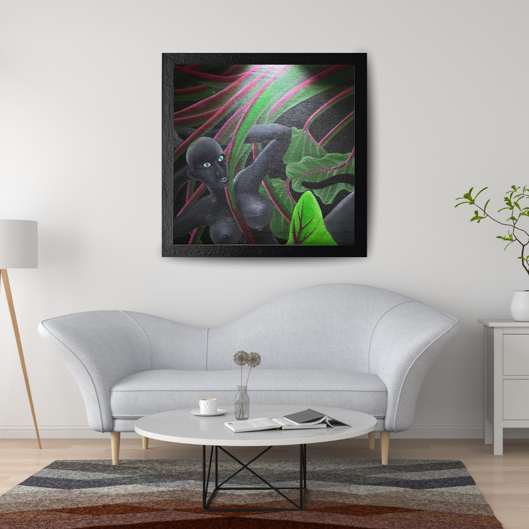 ALONE - ACRYLIC PAINTING IN CANVAS