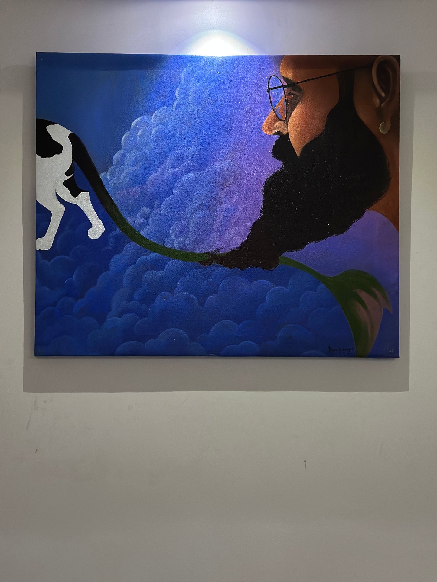 ALONE - ACRYLIC PAINTING IN CANVAS