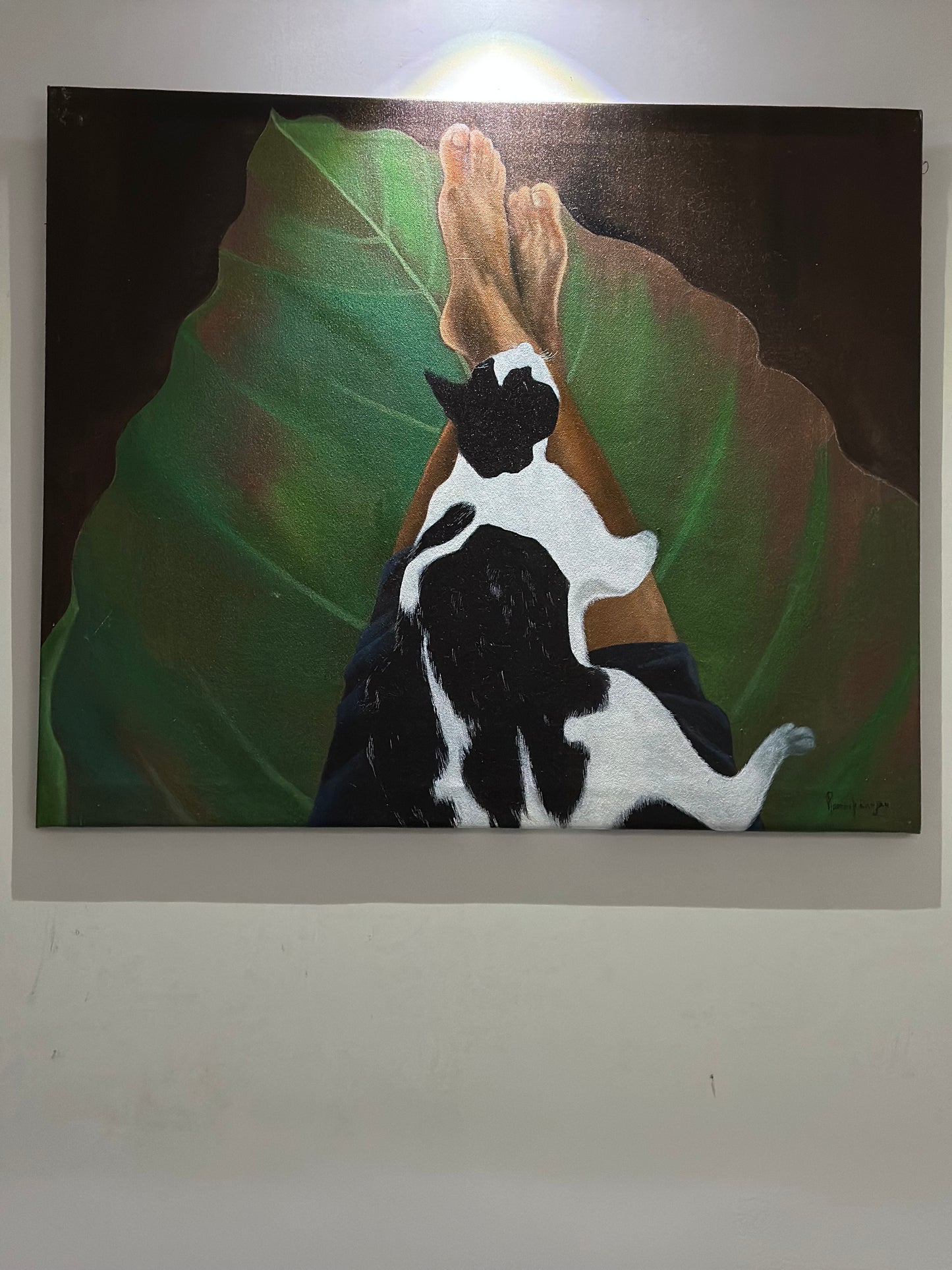 ALONE - ACRYLIC PAINTING IN CANVAS