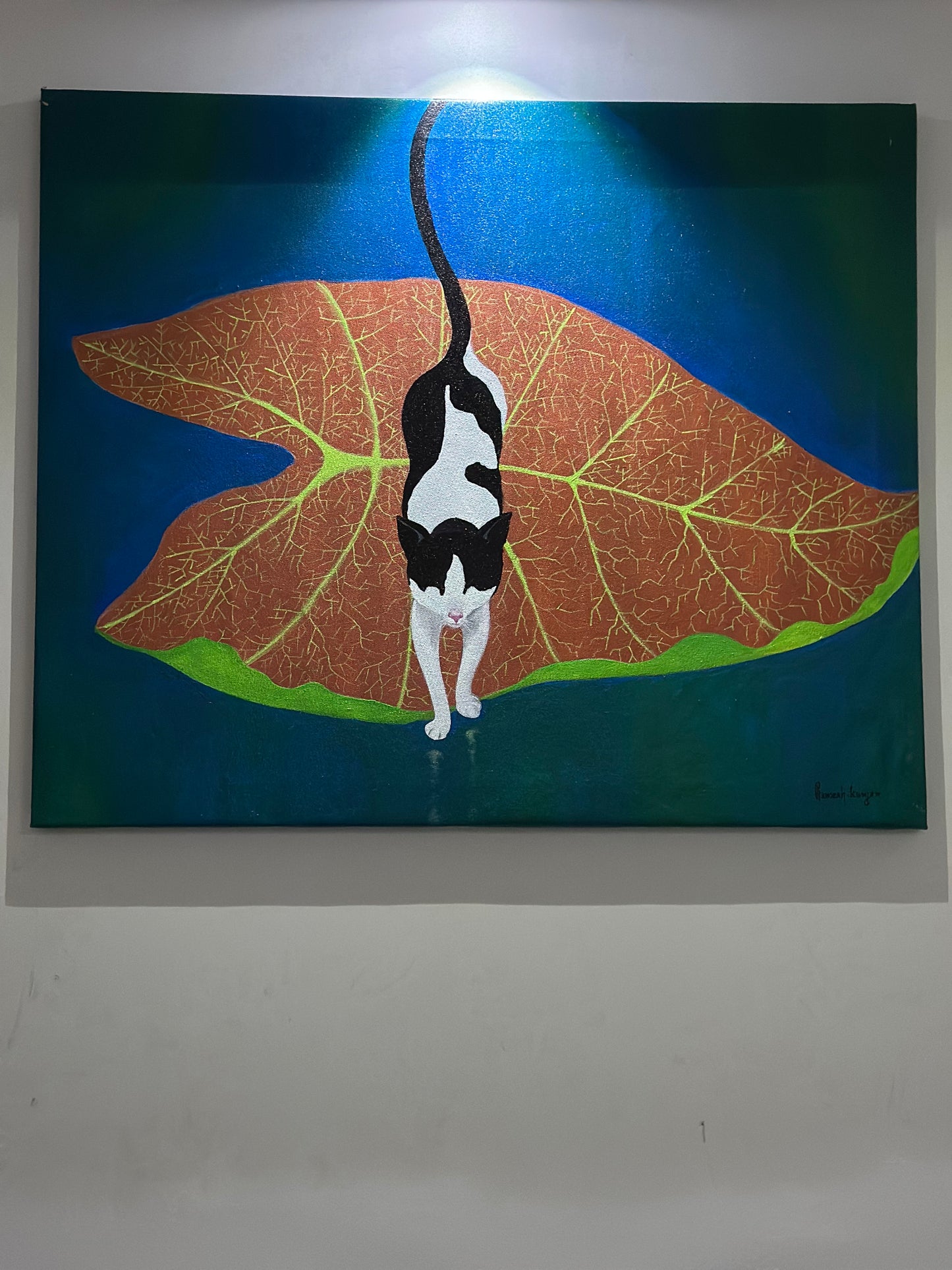 ALONE - ACRYLIC PAINTING IN CANVAS