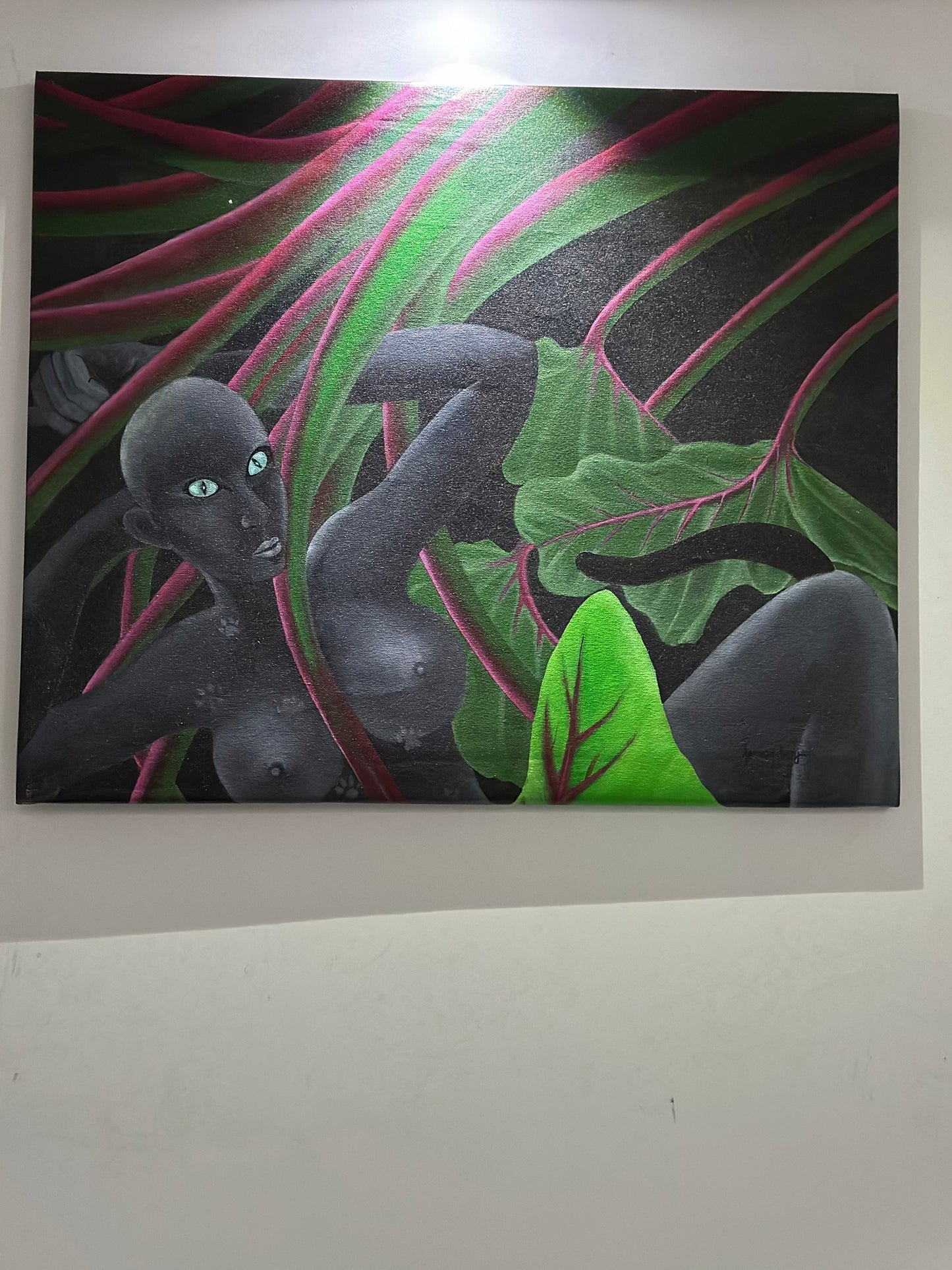 ALONE - ACRYLIC PAINTING IN CANVAS