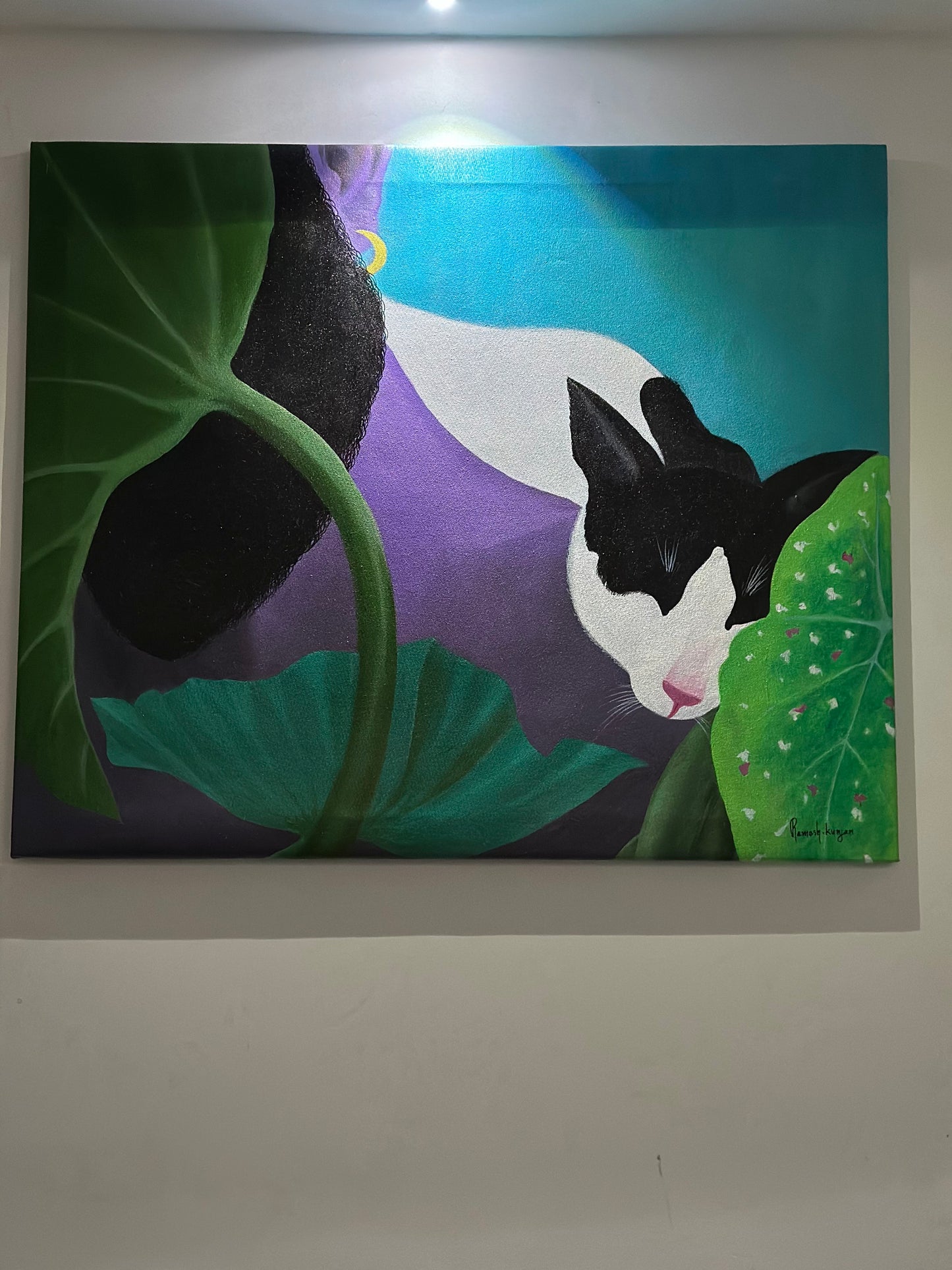 ALONE - ACRYLIC PAINTING IN CANVAS