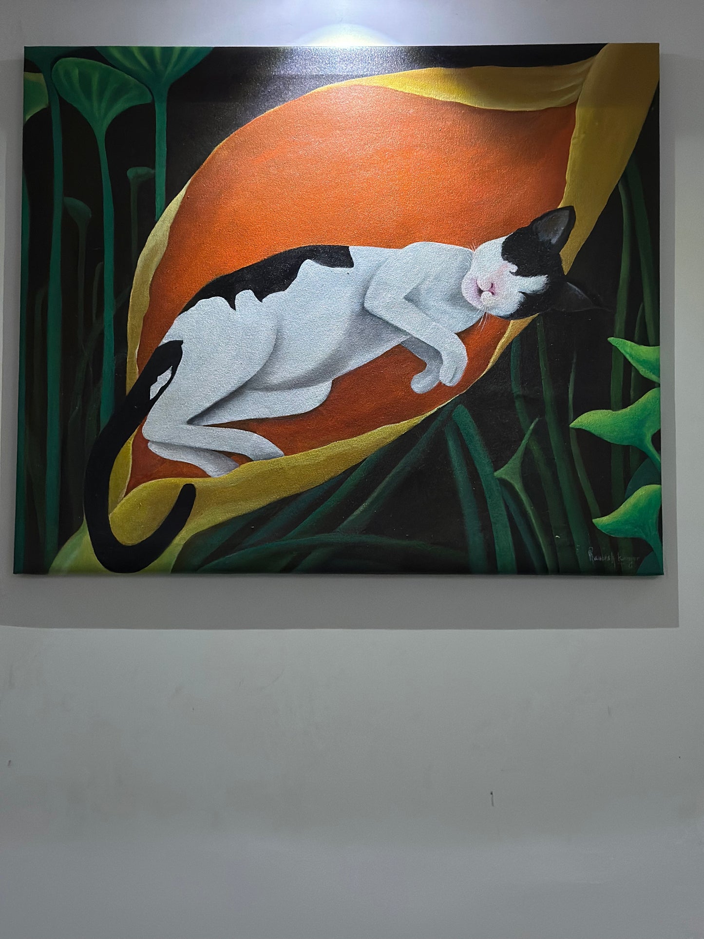 ALONE - ACRYLIC PAINTING IN CANVAS