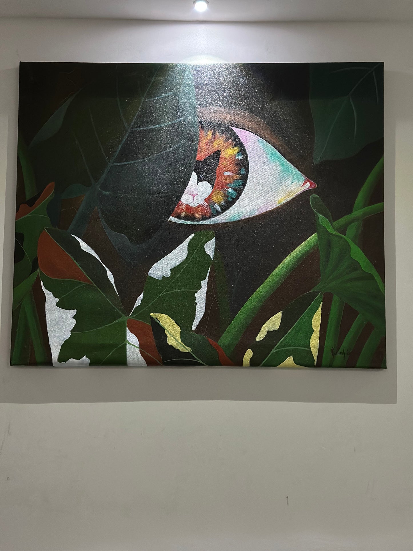 ALONE - ACRYLIC PAINTING IN CANVAS