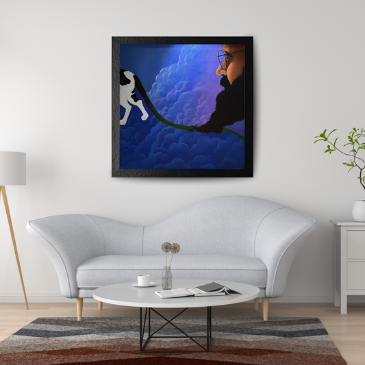 ALONE - ACRYLIC PAINTING IN CANVAS