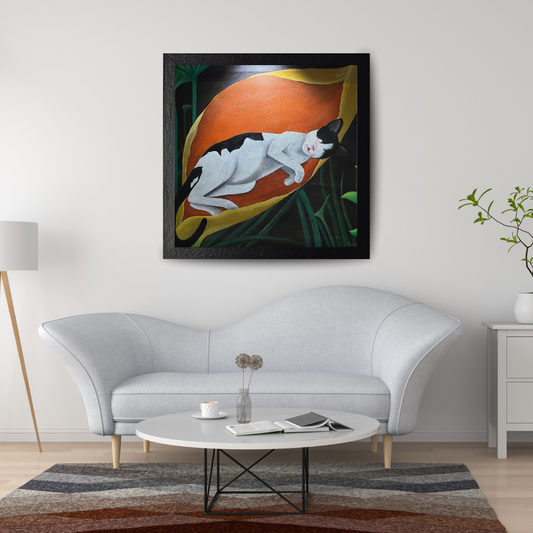 ALONE - ACRYLIC PAINTING IN CANVAS