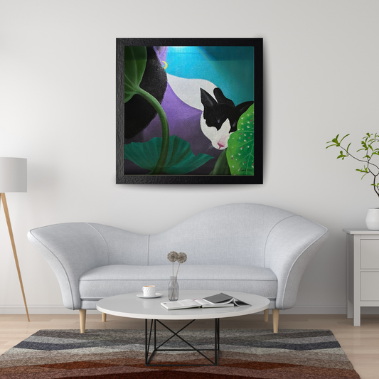ALONE - ACRYLIC PAINTING IN CANVAS