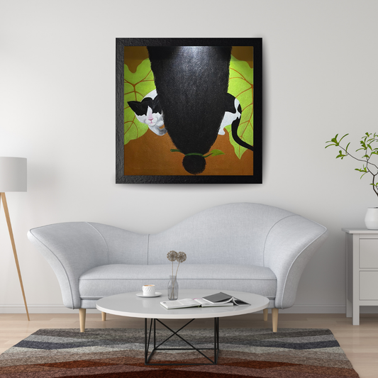 ALONE - ACRYLIC PAINTING IN CANVAS