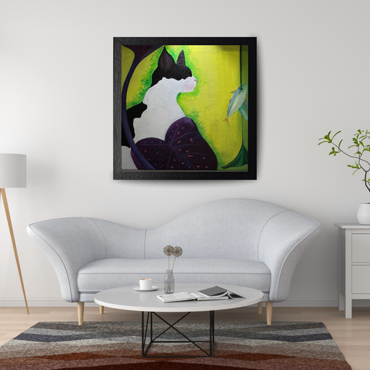 ALONE - ACRYLIC PAINTING IN CANVAS