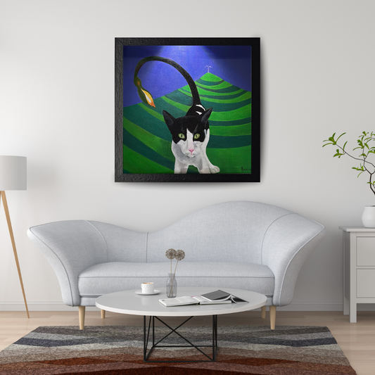 ALONE - ACRYLIC PAINTING IN CANVAS