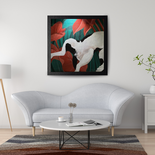 ALONE - ACRYLIC PAINTING IN CANVAS