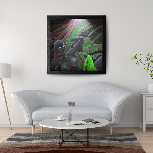 ALONE - ACRYLIC PAINTING IN CANVAS