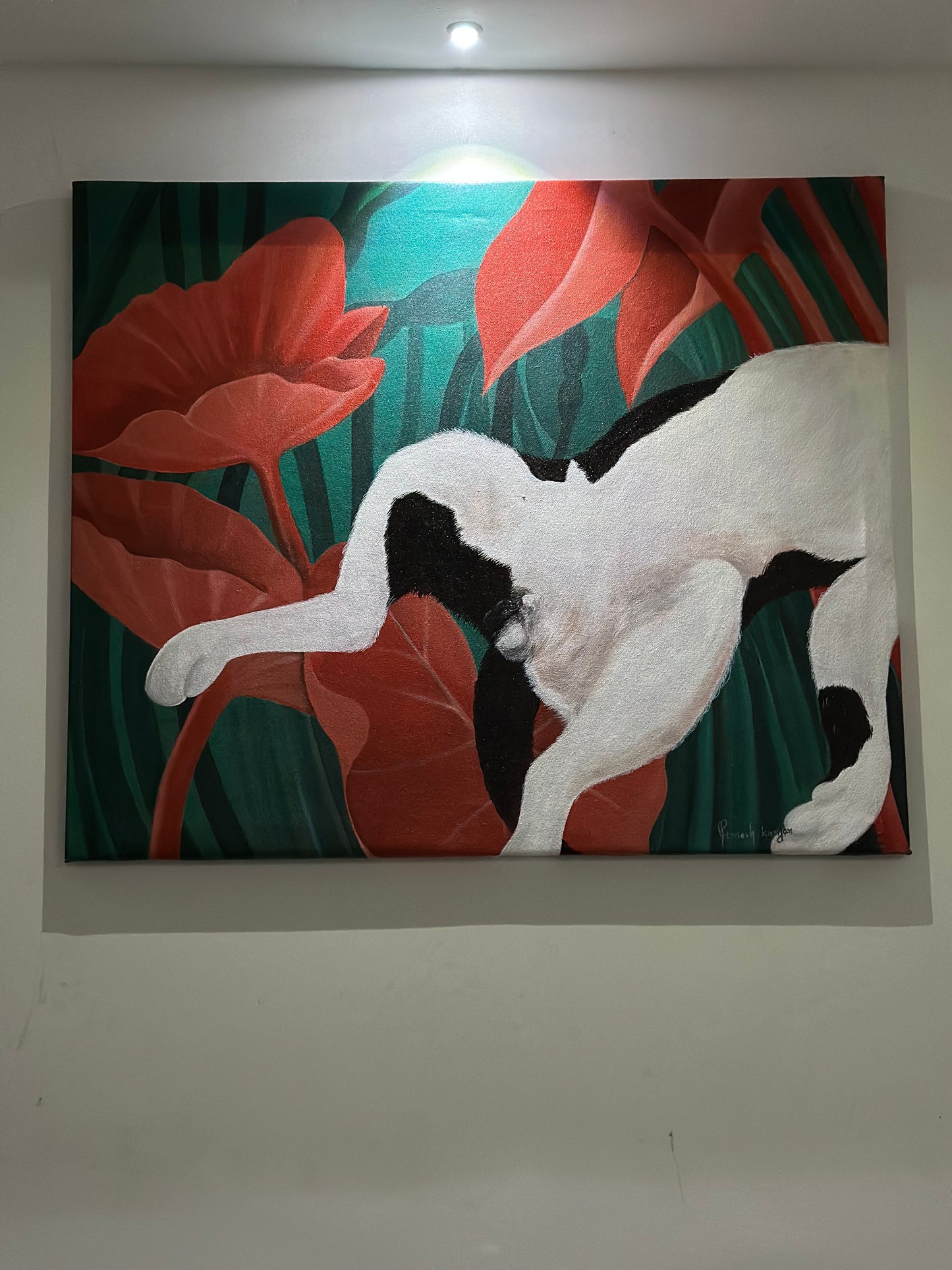 ALONE - ACRYLIC PAINTING IN CANVAS